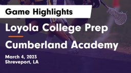 Loyola College Prep  vs Cumberland Academy Game Highlights - March 4, 2023