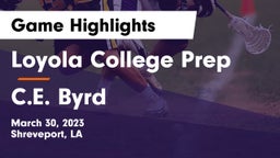 Loyola College Prep  vs C.E. Byrd  Game Highlights - March 30, 2023