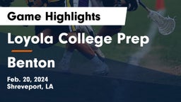 Loyola College Prep  vs Benton  Game Highlights - Feb. 20, 2024