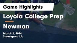 Loyola College Prep  vs Newman  Game Highlights - March 2, 2024