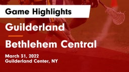 Guilderland  vs Bethlehem Central  Game Highlights - March 31, 2022