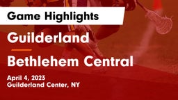 Guilderland  vs Bethlehem Central  Game Highlights - April 4, 2023