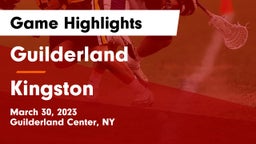Guilderland  vs Kingston  Game Highlights - March 30, 2023
