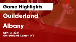 Guilderland  vs Albany  Game Highlights - April 2, 2024