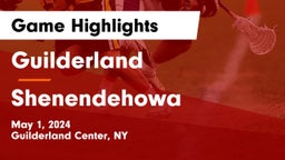 Guilderland  vs Shenendehowa  Game Highlights - May 1, 2024