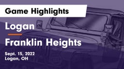 Logan  vs Franklin Heights  Game Highlights - Sept. 15, 2022