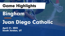 Bingham  vs Juan Diego Catholic  Game Highlights - April 21, 2023