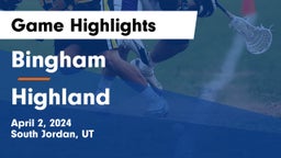 Bingham  vs Highland  Game Highlights - April 2, 2024