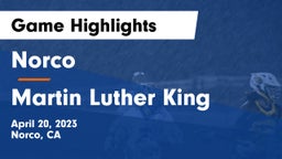 Norco  vs Martin Luther King  Game Highlights - April 20, 2023