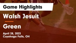 Walsh Jesuit  vs Green  Game Highlights - April 28, 2023