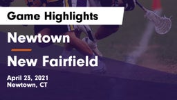 Newtown  vs New Fairfield  Game Highlights - April 23, 2021