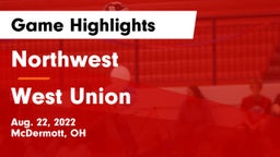 Northwest  vs West Union  Game Highlights - Aug. 22, 2022