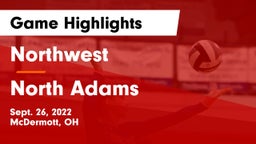 Northwest  vs North Adams  Game Highlights - Sept. 26, 2022