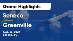 Seneca  vs Greenville  Game Highlights - Aug. 30, 2022