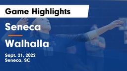 Seneca  vs Walhalla  Game Highlights - Sept. 21, 2022