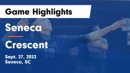 Seneca  vs Crescent  Game Highlights - Sept. 27, 2022