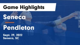 Seneca  vs Pendleton  Game Highlights - Sept. 29, 2022