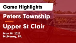 Peters Township  vs Upper St Clair Game Highlights - May 18, 2022