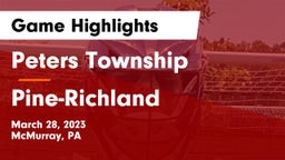 Peters Township  vs Pine-Richland  Game Highlights - March 28, 2023