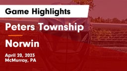 Peters Township  vs Norwin  Game Highlights - April 20, 2023