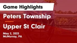 Peters Township  vs Upper St Clair Game Highlights - May 2, 2023