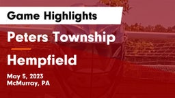 Peters Township  vs Hempfield  Game Highlights - May 5, 2023
