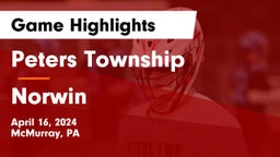 Peters Township  vs Norwin  Game Highlights - April 16, 2024