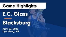 E.C. Glass  vs Blacksburg  Game Highlights - April 27, 2022