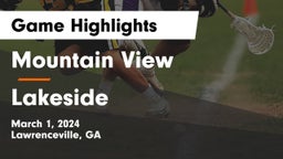 Mountain View  vs Lakeside  Game Highlights - March 1, 2024