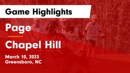Page  vs Chapel Hill  Game Highlights - March 10, 2023