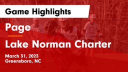 Page  vs Lake Norman Charter  Game Highlights - March 31, 2023