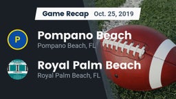 Recap: Pompano Beach  vs. Royal Palm Beach  2019