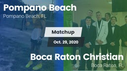 Matchup: Pompano Beach vs. Boca Raton Christian  2020