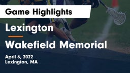 Lexington  vs Wakefield Memorial  Game Highlights - April 6, 2022