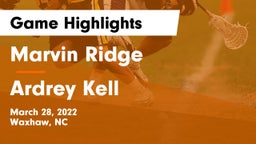 Marvin Ridge  vs Ardrey Kell  Game Highlights - March 28, 2022