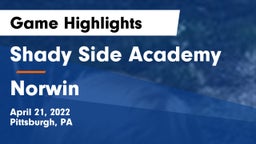 Shady Side Academy  vs Norwin  Game Highlights - April 21, 2022