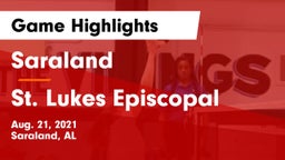 Saraland  vs St. Lukes Episcopal  Game Highlights - Aug. 21, 2021