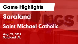Saraland  vs Saint Michael Catholic  Game Highlights - Aug. 28, 2021