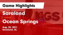 Saraland  vs Ocean Springs  Game Highlights - Aug. 28, 2021