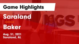 Saraland  vs Baker  Game Highlights - Aug. 31, 2021