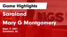 Saraland  vs Mary G Montgomery Game Highlights - Sept. 9, 2021
