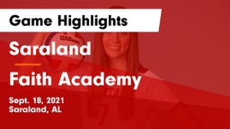 Saraland  vs Faith Academy  Game Highlights - Sept. 18, 2021