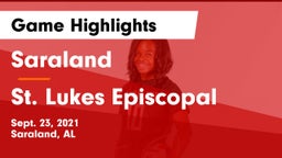 Saraland  vs St. Lukes Episcopal  Game Highlights - Sept. 23, 2021