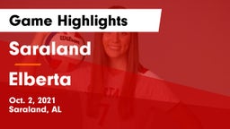Saraland  vs Elberta  Game Highlights - Oct. 2, 2021