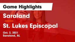 Saraland  vs St. Lukes Episcopal  Game Highlights - Oct. 2, 2021
