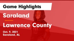 Saraland  vs Lawrence County  Game Highlights - Oct. 9, 2021