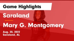 Saraland  vs Mary G. Montgomery  Game Highlights - Aug. 20, 2022