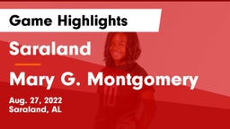 Saraland  vs Mary G. Montgomery  Game Highlights - Aug. 27, 2022