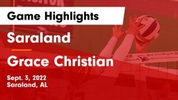 Saraland  vs Grace Christian Game Highlights - Sept. 3, 2022