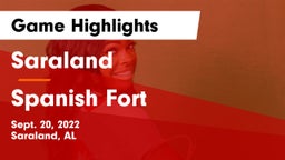 Saraland  vs Spanish Fort  Game Highlights - Sept. 20, 2022